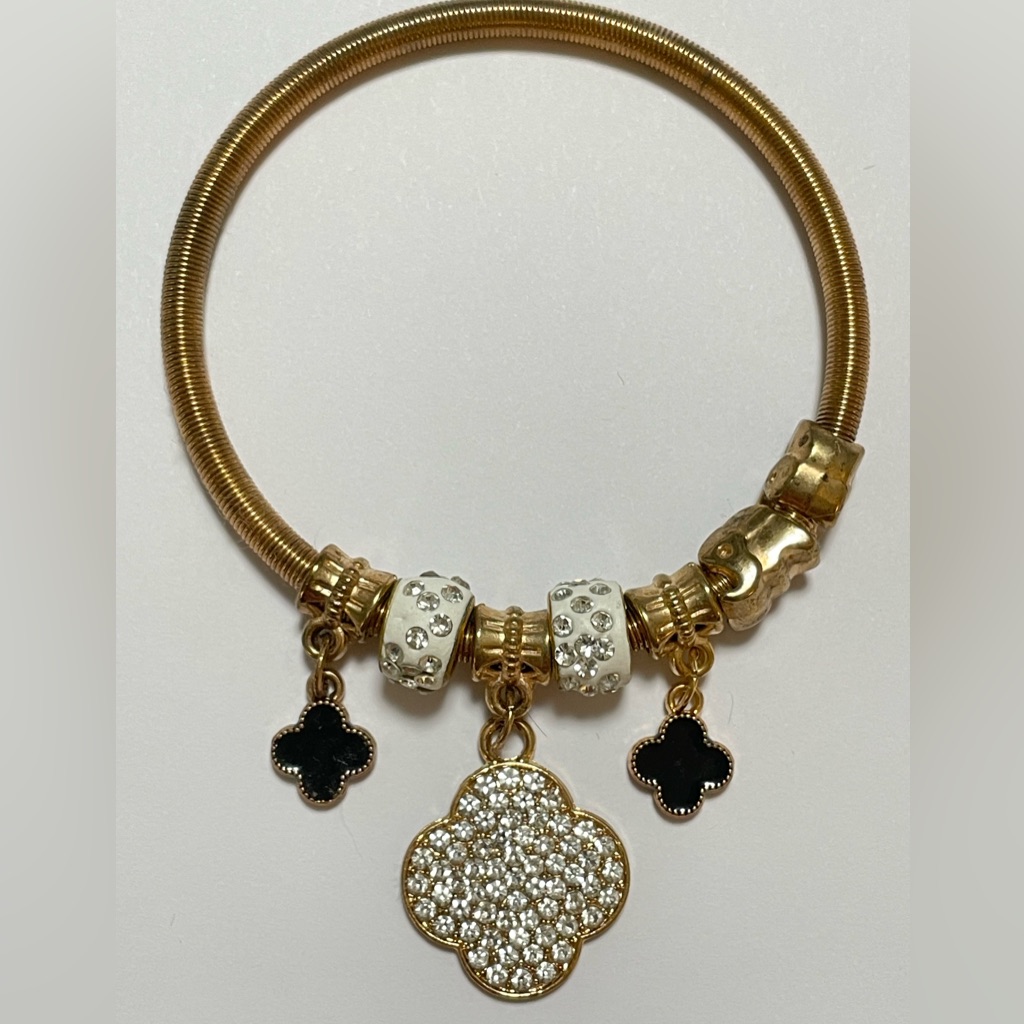 Gold And Silver Charm Bracelet